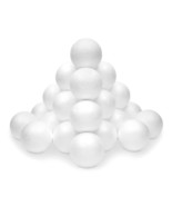 24 Pack Small 3 Inch Foam Balls For Crafts, Smooth Polystyrene White Foa... - £29.77 GBP