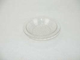 An item in the Pottery & Glass category: Pressed Clear Glass Open Jam/Jelly Dish ,Serving Dish, Relish Dish, Rimmed 6"
