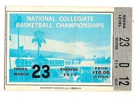 1972 NCAA Final Four Semi Finals Ticket Stub UNC Florida St Louisville UCLA - £378.74 GBP