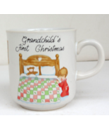 Russ Berrie Grandchilds First Christmas Cup Small Size Glass Cup Child P... - $11.30