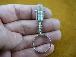 (M-5-D) RCA 77D/DX Microphone Mic keychain KEY CHAIN pewter I love mics - $21.41