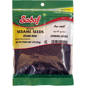 Sadaf Sesame Seeds Black 3 oz. - $8.90