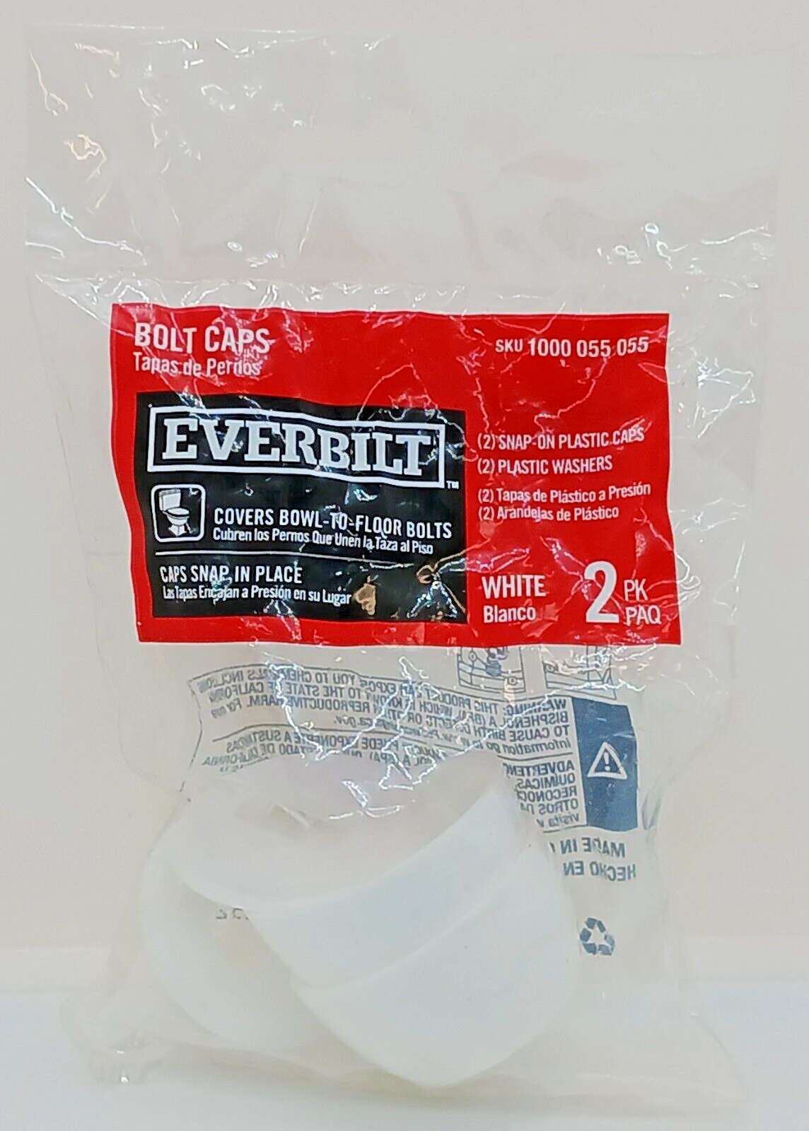 Everbilt Bolt Caps #1000 055 1055 - $4.99