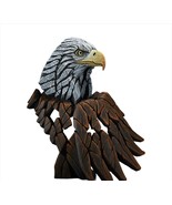 Bald Eagle by Edge Sculpture Bird Bust 14&quot; High American Icon Stone Resin - $227.69