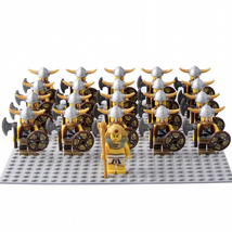 Lord of the Rings Viking Warrior Minifigures Assembly Building Block - S... - $32.59