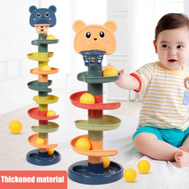 Montessori Baby Toys Rolling Ball Pile Tower Skill Training Educational Games - $14.95+