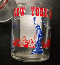New York City Shot Glass Candle Holder Style Double Size Red White Blue ... - $9.99
