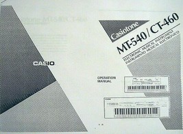 Operating Owner&#39;s Manual Booklet for Casio Casiotone CT-460 and MT-540 Keyboards - £12.38 GBP