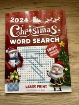CHRISTMAS Word Search Puzzle Book for Adults: Large Print Paperback NEW - £10.97 GBP