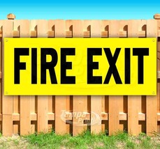 Fire Exit Advertising Vinyl Banner Flag Sign Many Sizes Arrow - £17.56 GBP+