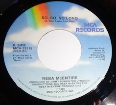 Reba McEntire 45 RPM Record - So So So Long / Sunday Kind Of Love A12 - £3.14 GBP