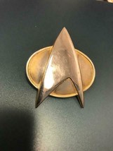 Vintage Large Star Trek Logo Pinback Badge Hollywood Pins Symbol - £157.69 GBP