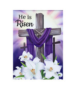 He is Risen Easter Garden Flag - 2 Sided Message, 12.5&quot; x 18&quot; - $24.60 CAD