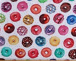 Cotton Donuts Doughnuts Allover Desserts Sweets Fabric Print by the Yard... - £9.36 GBP