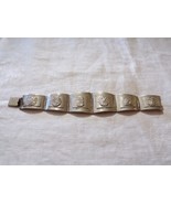 Vintage Taxco 925 Sterling Bracelet 31g 6 5/8in Long Mayan Art - €180,56 EUR