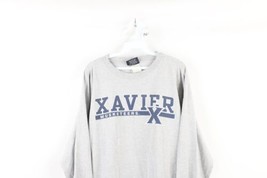 Vintage 90s Mens 2XL Heavyweight Xavier University Spell Out Long Sleeve T-Shirt - $39.55