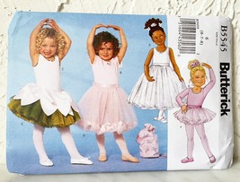 Butterick Kids Leotard Skirt Bag Tutu Ballerina Sewing Pattern B5545 6-7-8 Uncut - £7.48 GBP