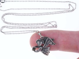 Retired James Avery Choir Angel pendant on 26&quot; necklace - $163.35