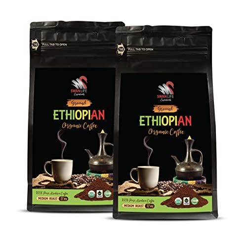Primary image for ethiopian organic coffee - ORGANIC ETHIOPIAN GROUND COFFEE, Medium Roast, 100% P