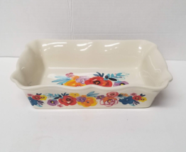 Pioneer Woman Decorative Ruffle Top Ceramic Bakeware 2.3 Quart Capacity ... - £14.02 GBP