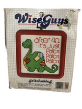 Wise Guys Stitchables Cross Stitch Kit Dinosaur Frame Dimensions NEW 1988 - £6.29 GBP