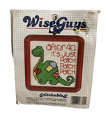 Wise Guys Stitchables Cross Stitch Kit Dinosaur Frame Dimensions NEW 1988 - £6.23 GBP