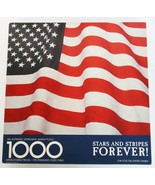 Springbok 1000 Pc Stars &amp; Stripes Forever Jigsaw Puzzle Complete Patriot... - $29.99