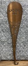 Vintage Islam Grotto 35 Shoe Horn Copper Metal Steel 5.5 Inch Floral MH JD - $9.89