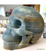 Rare Activated Master Crystal skull Lemurian Blue Aquatine Calcite, Asce... - $595.00