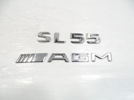04 Mercedes R230 SL55 emblem set, on trunk lid SL55 AMG - £14.89 GBP