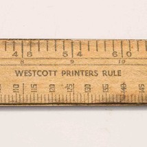 Westcott Printers Rule 18&quot; Wood Ruler - £19.34 GBP