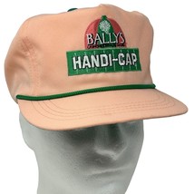 Ballys Casino Sportsbook Vintage 80s Hat Las Vegas Orange Strapback Baseball Cap - £47.81 GBP