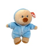 New Ty Baby PJ Bear Blue Plush Stuffed Doll Toy Pajamas 6 in Tall 2021 - £10.82 GBP