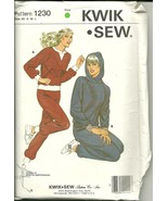 Kwik Sew Sewing Pattern 1230 Misses Womens Jogging Suit Top Pants XS S M... - $9.98