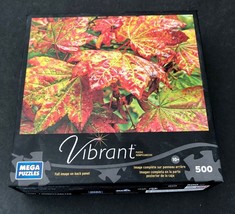 Mega Puzzles Vibrant Jigsaw Puzzle Fall Maple Leaves 500 Piece New Sealed - £6.67 GBP