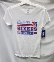 NBA Philadelphia 76 Sixers Basketball Girl's XL T-Shirt,  White - $14.99