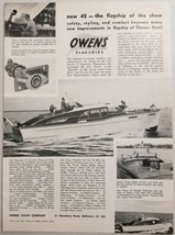 1949 Print Ad Owens 42 Flagships Flying Bridge Fisherman Baltimore,Maryland - £13.22 GBP