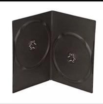 DVD 7mm Slim Black Double CD/DVD Case, 100 Pieces Pack. - £17.03 GBP