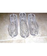 Set of 3 Shannon Godinger Crystal Freedom Fork Spoon Knife Caddy Flatwar... - $49.49