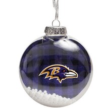 NFL RAVENS Team Logo Holiday Christmas Tree Ornament Plaid - $19.00