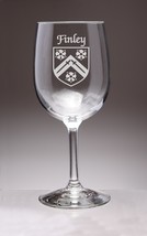 Finley Irish Coat of Arms Wine Glasses - Set of 4 (Sand Etched) - £53.77 GBP