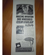 Rain Master Vision Control Sets Windshield Wipers Print Magazine Ad 1937 - $6.82 CAD
