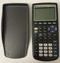 Texas Instruments TI-83 Plus Graphing Calculator W/Cover Tested And Works - $35.14