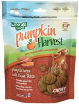 Emerald Pet Pumpkin Harvest Oven Baked Dog Treats - Vegetarian Chewy Sna... - $10.84+