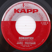 Jane Morgan – Romantica / I Am A Heart - 1960 45 rpm Single Vinyl Record K-332 X - £4.28 GBP