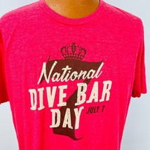 Seagrams Seven National Dive Bar Day July 7th T Shirt XL Red Crown - £17.93 GBP