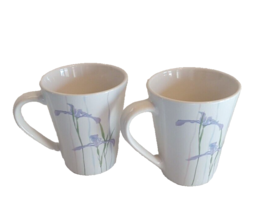 Corelle Coordinates Porcelain Coffee Mugs 12ozShadow Iris  Purple Set 2 - $13.88