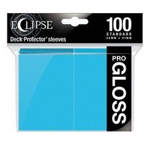 Eclipse Standard Deck Gloss Sleeves 100pcs - Sky Blue - $30.48