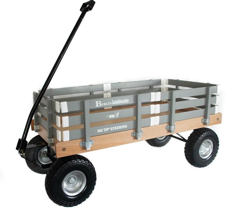 Primary image for HEAVY DUTY LOADMASTER GRAY WAGON - Beach Garden Utility Cart AMISH MADE in USA
