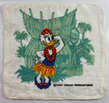 Vintage Pacific Towels Disney Daisy Duck Hawaiian Cotton Washcloth NEW - £11.76 GBP